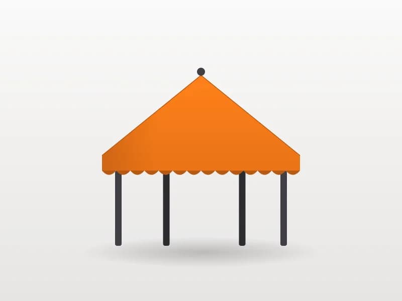 3×3 Metre Baskılı Gazebo Tente (Markaya Özel)